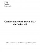 Commentaire de l'article 1433 du Code civil