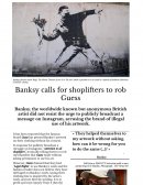 Article de journal en anglais inventé sur BANKSY