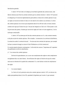 dissertation droit des contrats speciaux