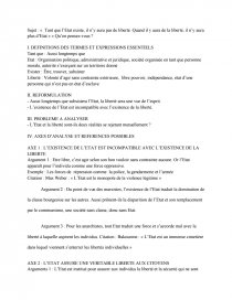 Tant Que L Etat Existe Il N Y Aura Pas De Liberte Quand Il Y Aura De La Liberte Il N Y Aura Plus D Etat Qu En Pensez Vous Dissertation Ledurdao