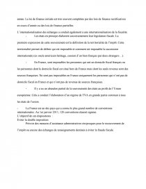 Exemple dissertation droit fiscal