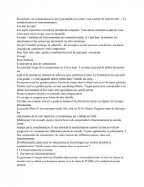 exemple dissertation mondialisation