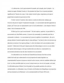 La Souverainete Nationale Appartient Au Peuple Qui L Exerce Par Ses Representants Et Par La Voie Du Referendum Compte Rendu Amande