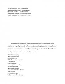 Anthologie Sur Le Theme Du Voyage Commentaires Composes Lolitamfi