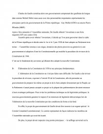 Comparaison Constitutionnelle De La 4eme Et De La 5eme Republique Note De Recherches Myju