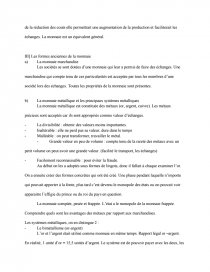 dissertation sur la monnaie ses