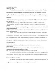 sujet de dissertation balzac