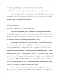 Lecture Analytique On Ne Badine Pas Avec L Amour Fiche De Lecture Dissertation