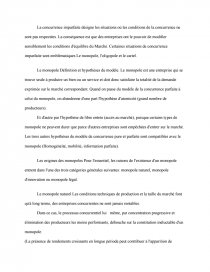 La Concurrence Imparfaite Dissertation Dissertation