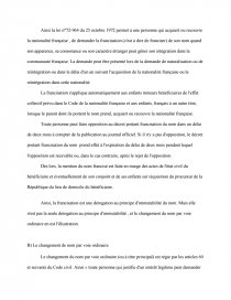 Dissertation droit changement de nom