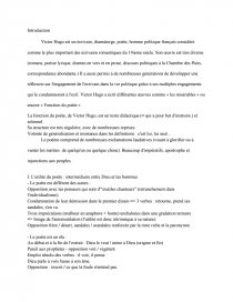 Etude Du Poeme Fonction Du Poete De Victor Hugo Dissertation Unix