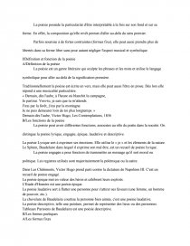 Definition Et Fonctions De La Poesie Fiche De Lecture Lachoupettaemma