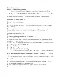 Devoir Maison Physique Chimie 3eme Atome | Ventana Blog