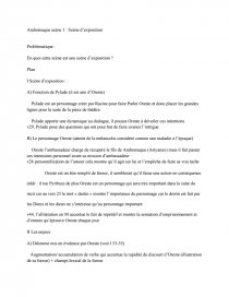 Analyse De La Scene 1 Acte I De La Tragedie Andromaque De Jean Racine Recherche De Documents Crazyman752