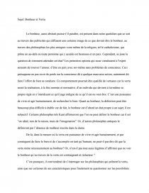 Bonheur Et Vertu Dissertation Maria Juarez