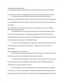 L Indivisibilite De L Etat Et Le Principe De Libre Administration Des Collectivites Territoriales Dissertation Anouk Mellano