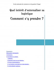 Exemple D'externalisation D'entreprise