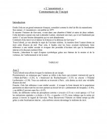 L 'Assommoir - Incipit Situation Initiale (incipit) Du Roman L