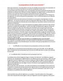 La Jurisprudence Est Elle Source De Droit Dissertation Camillesurcin