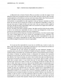 Sommes Nous Responsables De Nos Desirs Dissertation Grhetrh