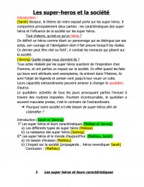 Les Super Heros Et La Societe Dissertation Mathieu Schloeder