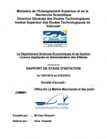 rapport de stage de perfectionnement iset