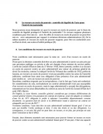 Dissertation recours pour exces pouvoir mean