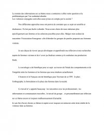 Tpe Violence Conjugale Exemple De Texte Argumentatif Sur Le Choix Du Sujet Dissertation Awena Vincent
