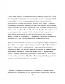 arguments dissertation malade imaginaire