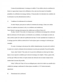 dissertation juridique sur le mariage