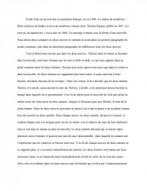 Corpus Therese Raquin Un Mariage D Amour Dissertation Romain Crbn