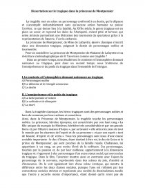 Dissertation Sur Le Tragique Dans La Princesse De Montpensier Dissertation Alyajoreige