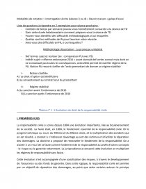 La Responsabilite Delictuelle Dissertation Td S4fia