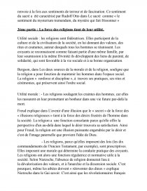 a quoi sert la religion dissertation