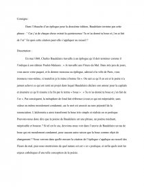 Dans L Ebauche D Un Epilogue Pour La Deuxieme Edition Baudelaire Termine Par Cette Phrase Car J Ai De Chaque Chose Extrait La Quintessence Tu M As Donne Ta Boue Et J En Ai Fait