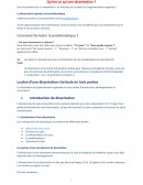 Méthodologie de la dissertation