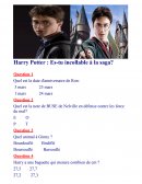 Quiz sur Harry Potter