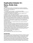 Analyse linéaire de Nana d'Émile Zola