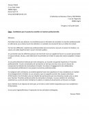 Candidature pour le poste de conseiller en insertion professionnelle