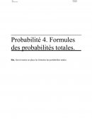 Cours de mathématiques - formule des probabilités totales