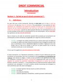 Cours de Droit Commercial l2 (Introduction)