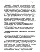 Application de la loi dans le temps