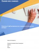 Cahier des charges, création d'entreprise