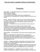 Législation éthique et déontologie