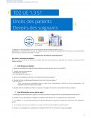 Droits des patients, devoirs des soignants