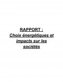 Choix énergétiques et impacts sur les sociétés