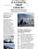 Effets du réchauffement climatiques en Arctique