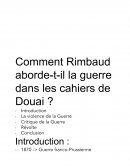 La guerre dans les Cahiers de Douai de Rimbaud