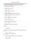 Questionnaire de satisfaction