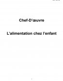 L'alimentation chez l’enfant L'alimentation chez l’enfant